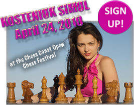 Kosteniuk will give a simile at the Gold Coast Open