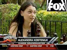 Alexandra Kosteniuk was on Fox TV