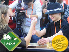 Chess Grandmaster Alexandra Kosteniuk wins Gold at the Mind Sport Games in Beijing