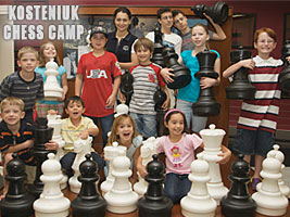 World Chess Champion Alexandra Kosteniuk is hosting a chess camp