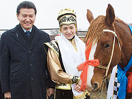 Kirsan gave a horse to Alexandra