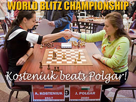 World Chess Champion and Chess Queen Alexandra Kosteniuk beats Judith Polgar