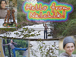 Alexandra visits the Chegemskie waterfalls in Nalchik