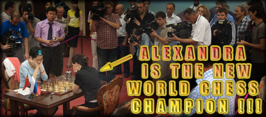 Alexandra Kosteniuk is the new world chess champion