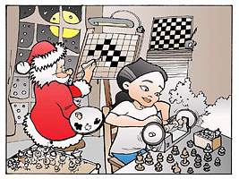 Kosteniuk Christmas Comic
