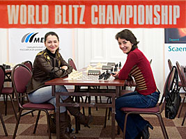 Chess Grandmaster Alexandra Kosteniuk is playing the world chess blitz championship qualifyer in Moscow