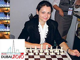Alexandra Kosteniuk is in Dubai