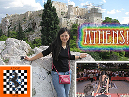 World Chess Champion and Chess Queen Alexandra Kosteniuk was in Athens