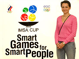Chess Grandmaster Alexandra Kosteniuk was at the IMSA Cup in Perm