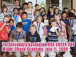 The First Alexandra Kosteniuk Chess Cup took place