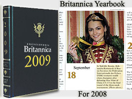 Alexandra Kosteniukat is in the 2008 Britannica Yearbook