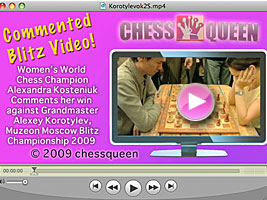 World Chess Champion and Chess Queen Alexandra Kosteniuk beats Korotylev