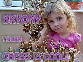  Chess Grandmaster Alexandra Kosteniuk inspired Bryony to start to learn chess