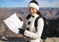 Alexandra hikes down the Grand Canyon